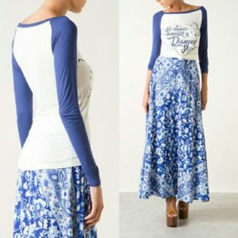 Spell & the Gypsy We Dance Beneath a Diamond Sky Raglan Long Sleeved Tee Medium - Picture 4 of 10